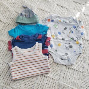 Boy's onesie lot, Disney, Carter's, Lamaze organic